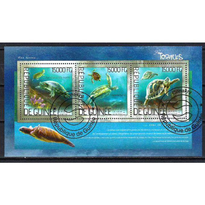 Guinée 2014 (166) série complète de 3 timbres oblitérés