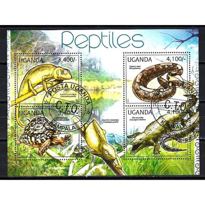 Ouganda 2012 (168) série complète de 4 timbres oblitérés