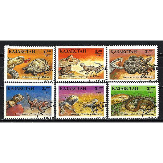 Kazakhstan 1995 (177) série complète de 6 timbres oblitérés