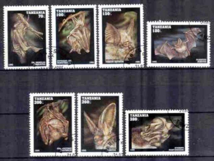 Tanzanie 1995 (17) série complète de 7 timbres oblitérés