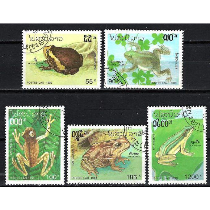 Laos 1993 (181) série complète de 5 timbres oblitérés