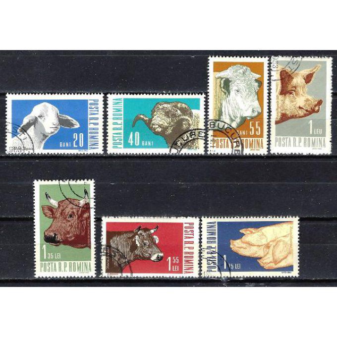 Roumanie 1962 (186) série complète de 7 timbres oblitérés