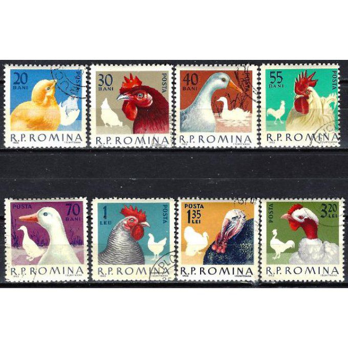 Roumanie 1963 (188) série complète de 8 timbres oblitérés