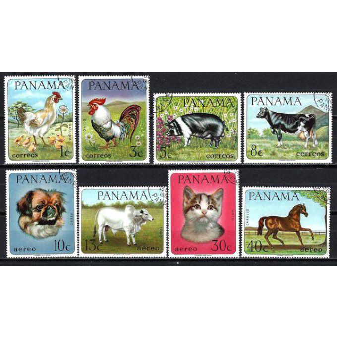 Panama 1967 (189) série complète de 8 timbres oblitérés