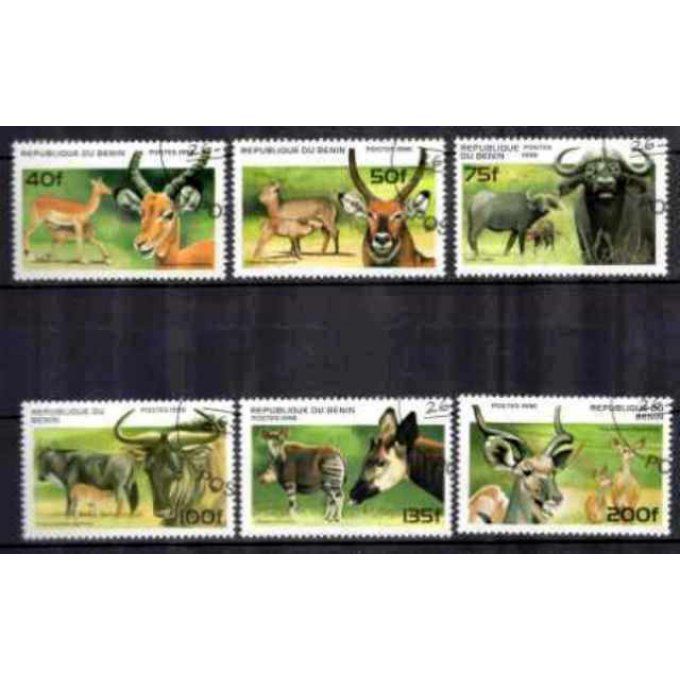 Bénin 1996 (18) série complète de 6 timbres oblitérés