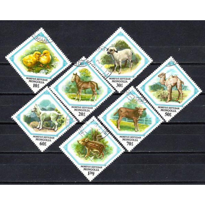 Mongolie 1982 (193) série complète de 7 timbres oblitérés