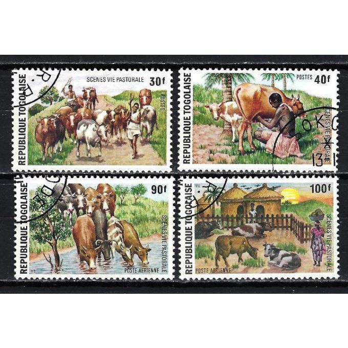 Togo 1974 (201) série complète de 4 timbres oblitérés