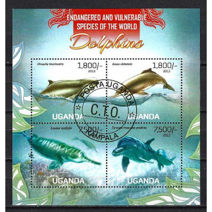 Ouganda 2013 (213) série complète de 4 timbres oblitérés