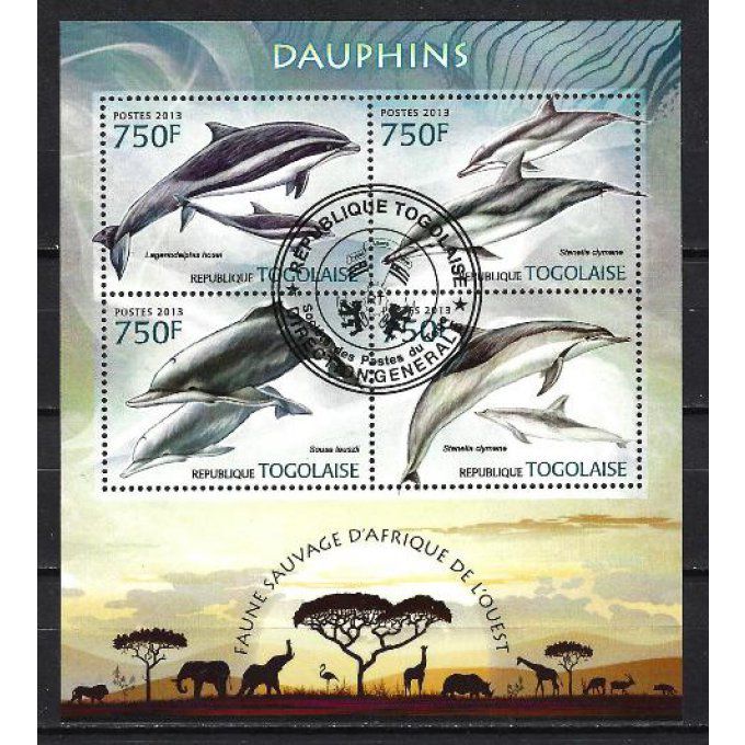 Togo 2013 (215) série complète de 4 timbres oblitérés