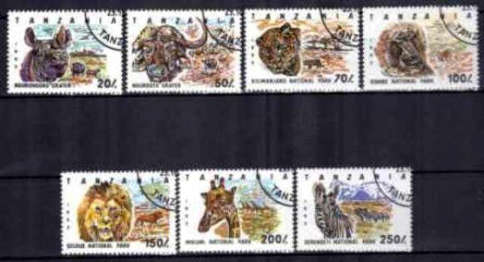 Tanzanie 1994 (21) série complète de 7 timbres oblitérés