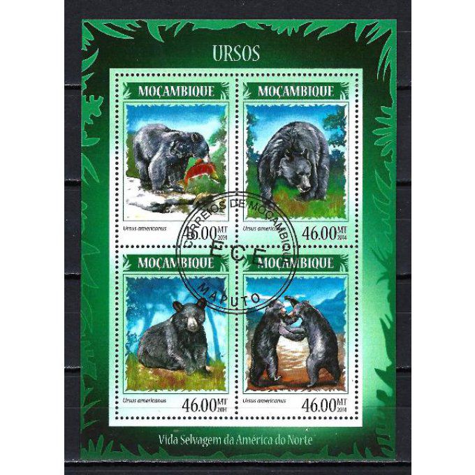 Mozambique 2014 (221) série complète de 4 timbres oblitérés