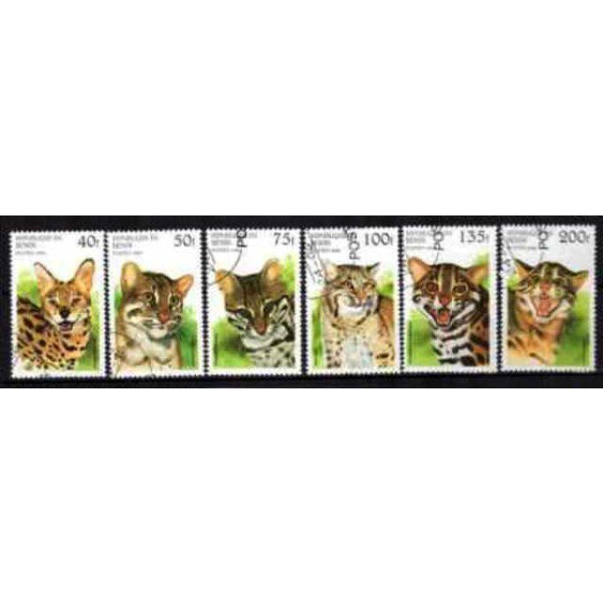Bénin 1996 (22) série complète de 6 timbres oblitérés