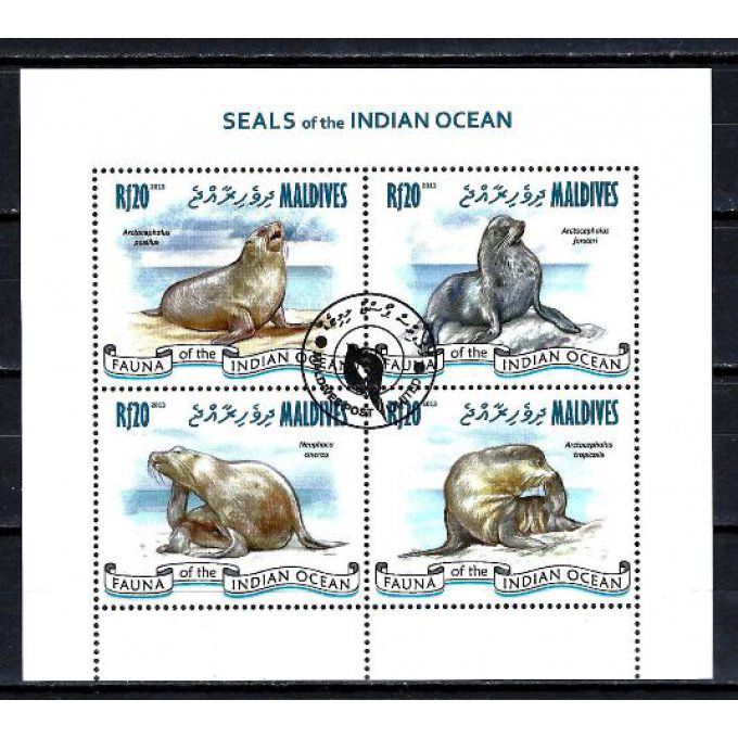 Maldives 2013 (233) série complète de 4 timbres oblitérés