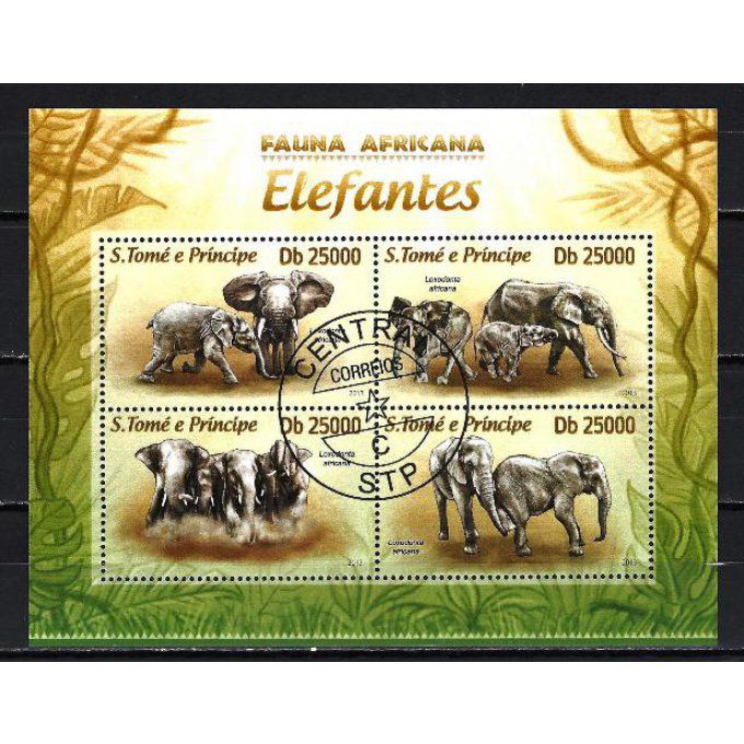 Saint Thomas et Prince 2013 (410) série complète de 4 timbres oblitérés