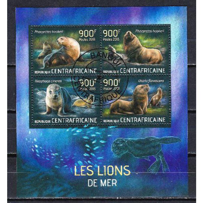 Centrafrique 2013 (248) série complète de 4 timbres oblitérés