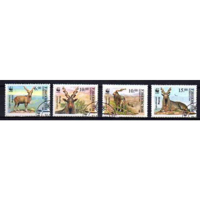 Ouzbékistan 1995 (24) série complète de 4 timbres oblitérés