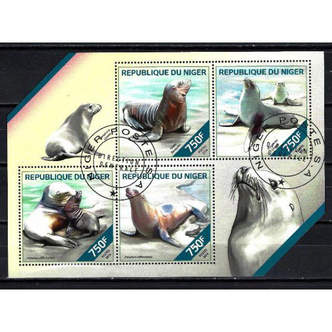 Niger 2014 (251) série complète de 4 timbres oblitérés