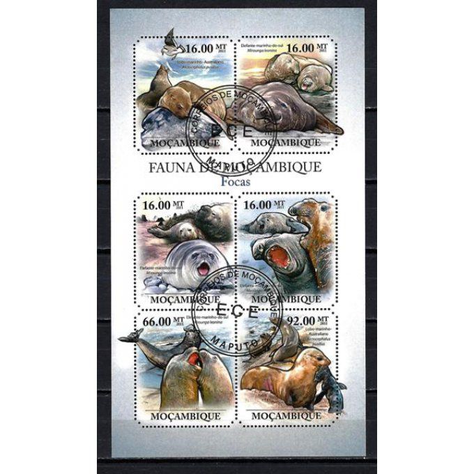 Mozambique 2011 (252) série complète de 6 timbres oblitérés