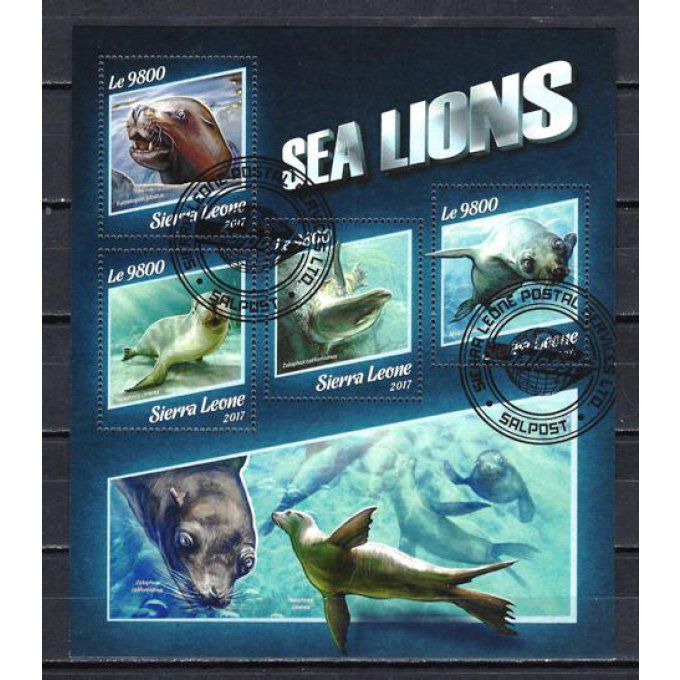 Sierra Leone 2017 (257) série complète de 4 timbres oblitérés