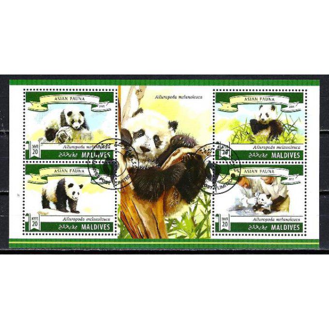 Maldives 2015 (260) série complète de 4 timbres oblitérés