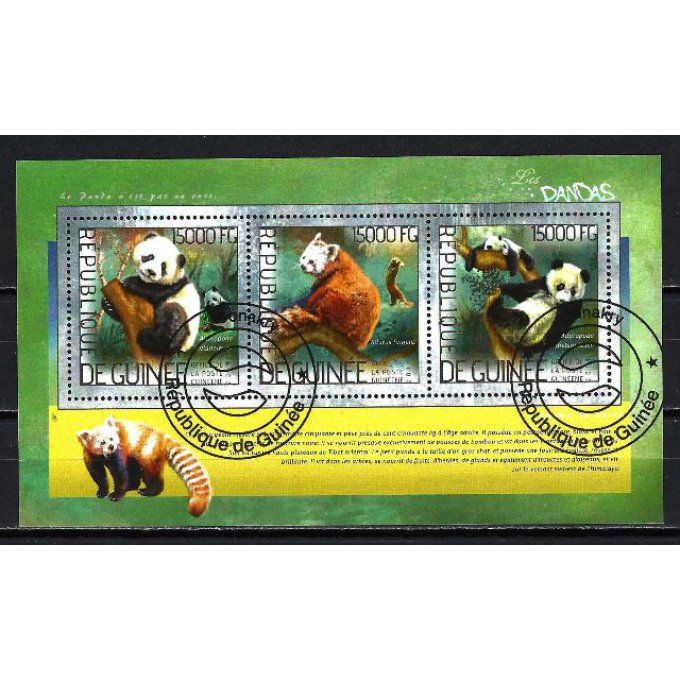 Guinée 2014 (266) série complète de 3 timbres oblitérés