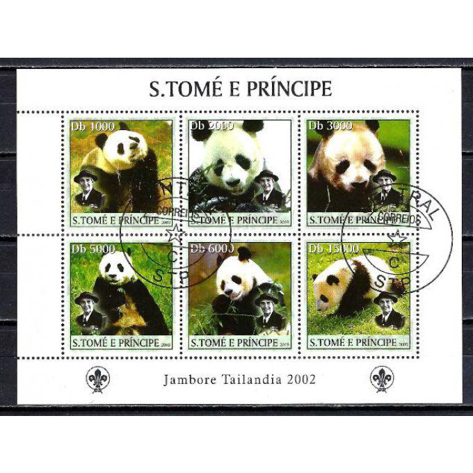 Saint Thomas et Prince 2003 (267) série complète de 6 timbres oblitérés