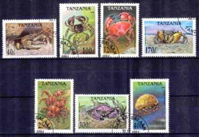 Tanzanie 1994 (26) série complète de 7 timbres oblitérés