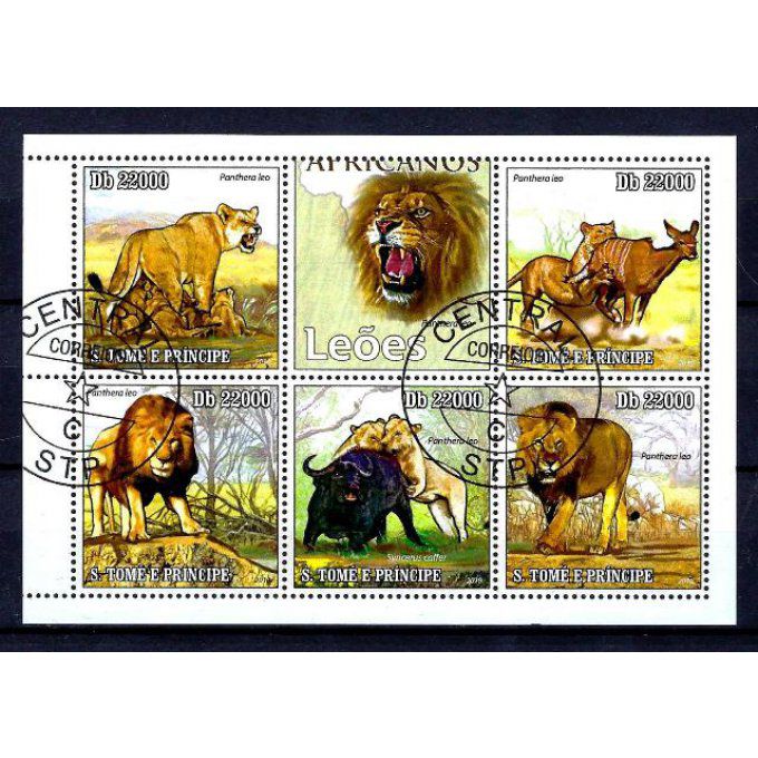 Saint Thomas et prince 2010 (279) série complète de 5 timbres oblitérés