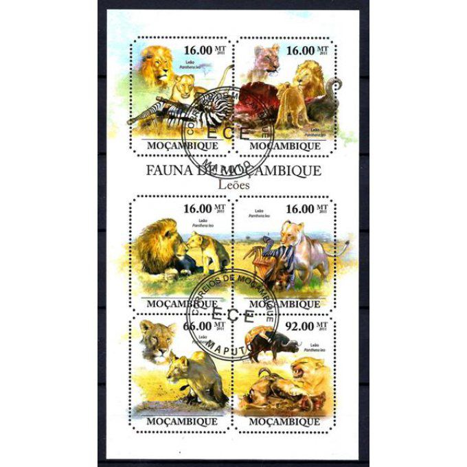 Mozambique 2011 (288) série complète de 6 timbres oblitérés