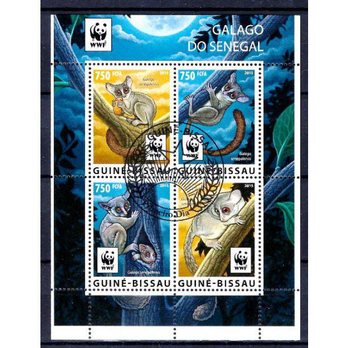 Guinée Bissau 2015 (289) série complète de 4 timbres oblitérés