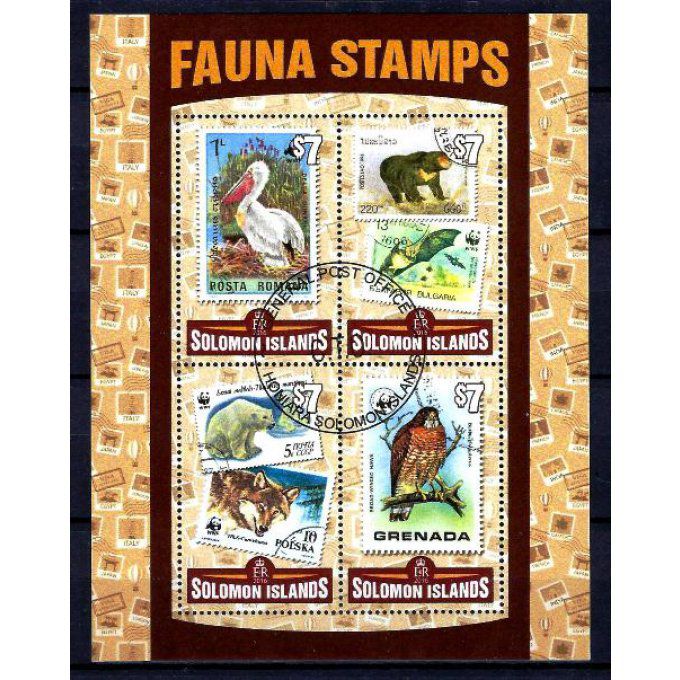 Salomon 2016 (293) série complète de 4 timbres oblitérés