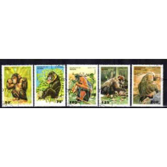 Bénin 1995 (2) série complète de 5 timbres oblitérés