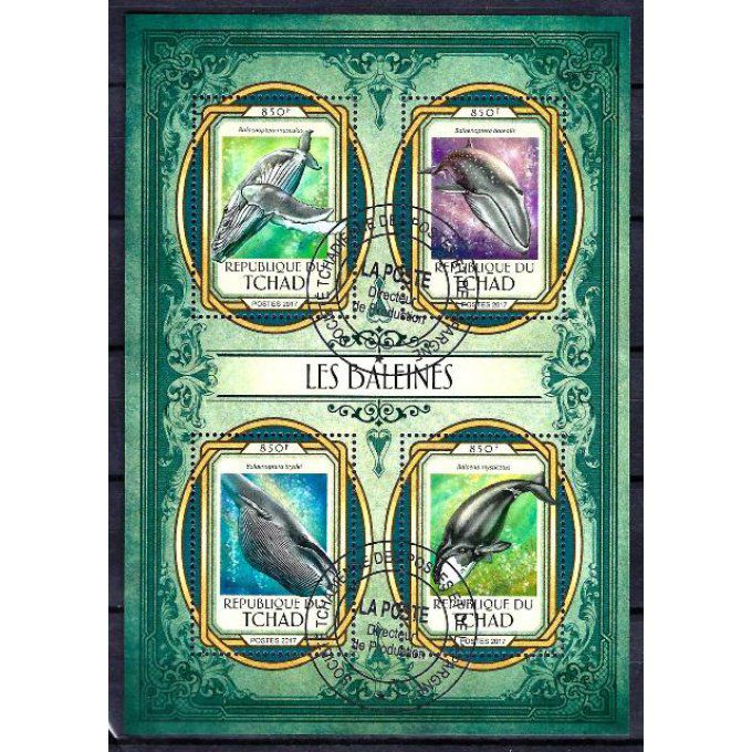 Tchad 2017 (301) série complète de 4 timbres oblitérés