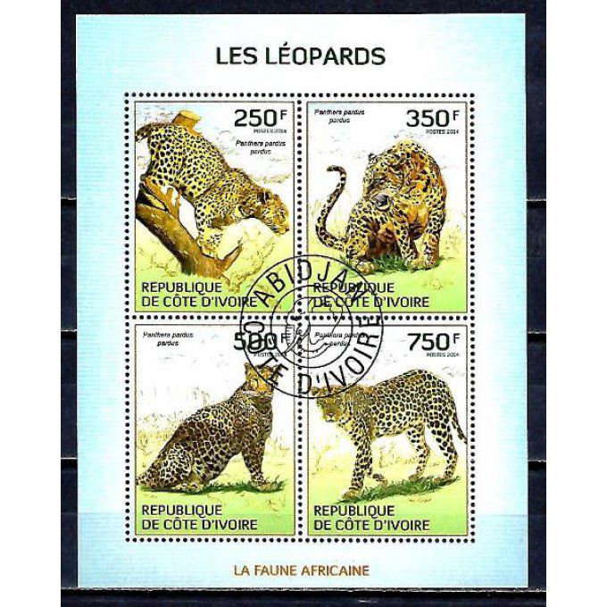 Côte d'Ivoire 2014 (305) série complète de 4 timbres oblitérés