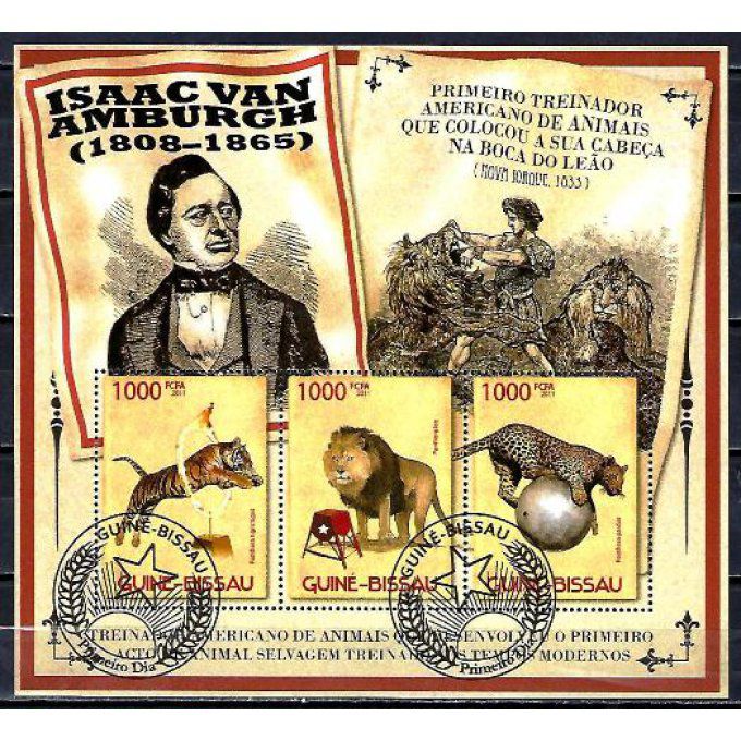 Guinée Bissau 2011 (306) série complète de 3 timbres oblitérés