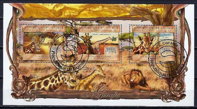 Guinée 2013 (307) série complète de 3 timbres oblitérés