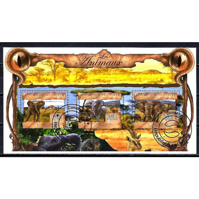 Guinée 2013 (314) série complète de 3 timbres oblitérés