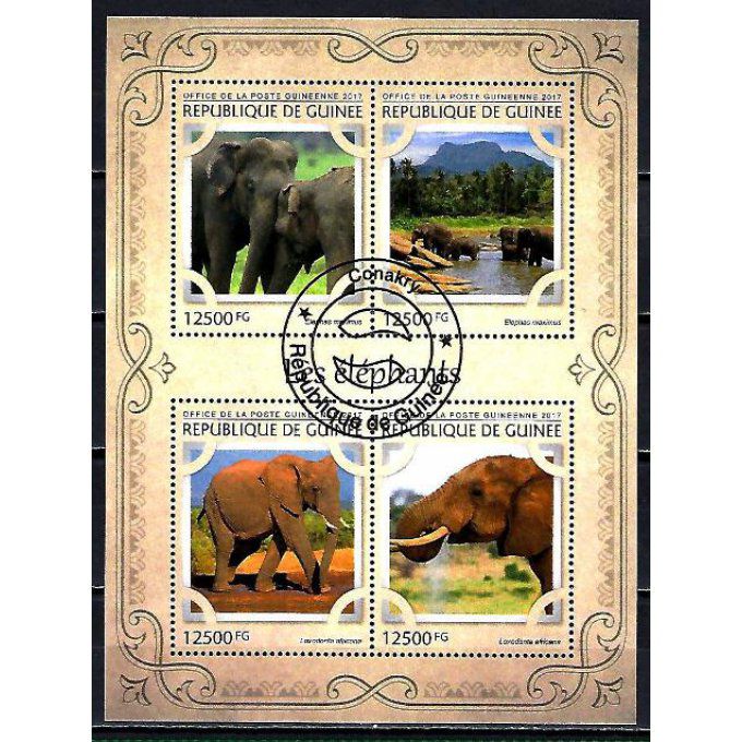 Guinée 2017 (315) série complète de 4 timbres oblitérés