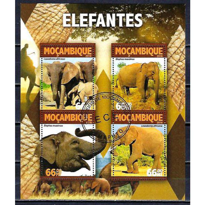 Mozambique 2016 (317) série complète de 4 timbres oblitérés