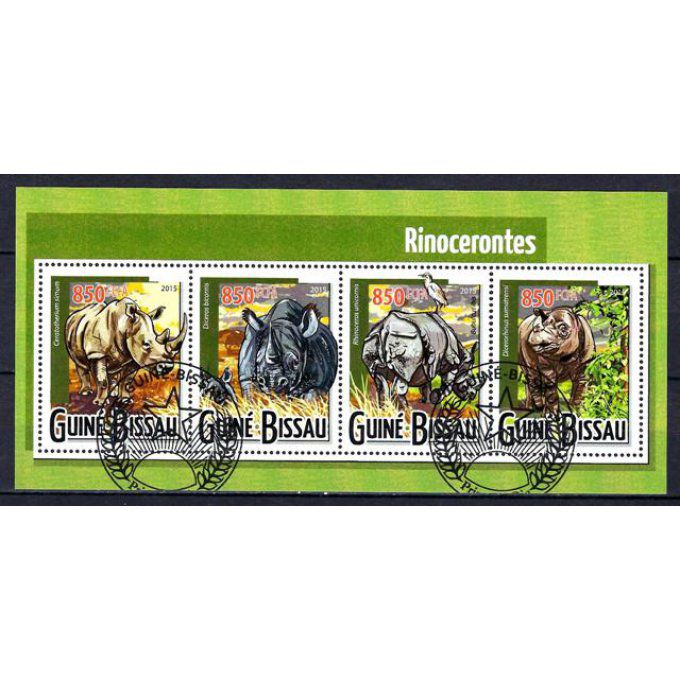 Guinée Bissau 2015 (329) série complète de 4 timbres oblitérés