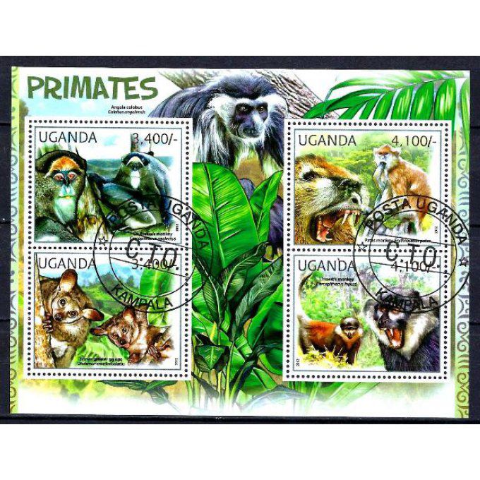 Ouganda 2012 (335) série complète de 4 timbres oblitérés