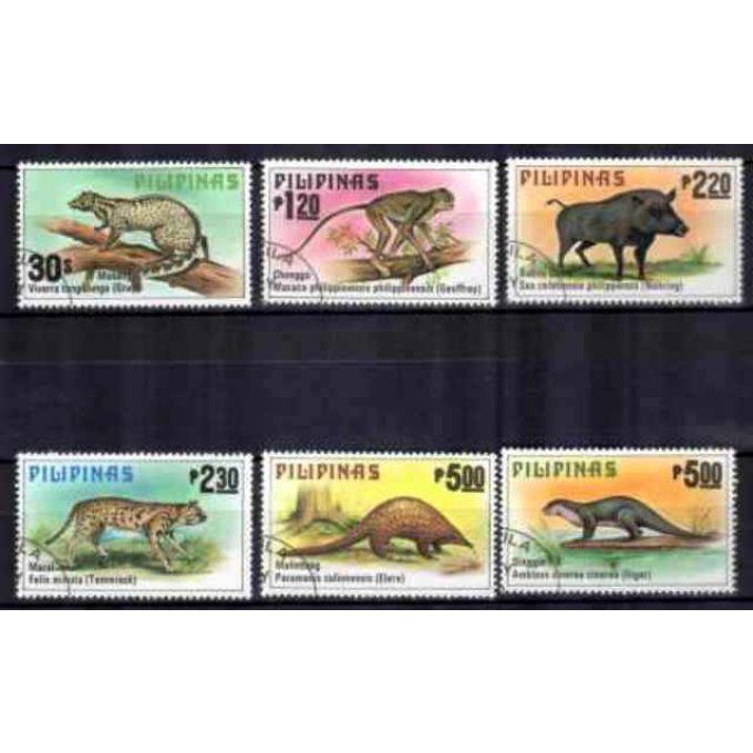 Philippines 1979 (33) série complète de 6 timbres oblitérés