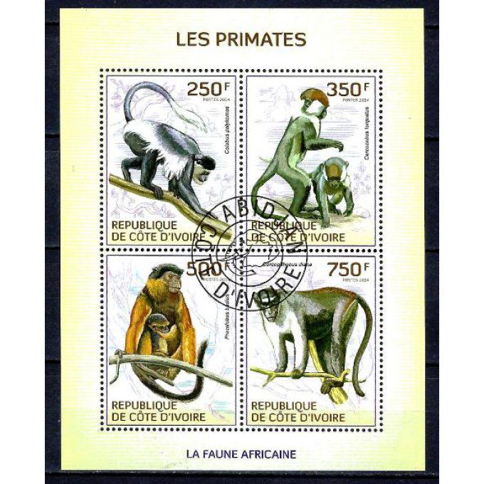 Côte d'Ivoire 2014 (340) série complète de 4 timbres oblitérés