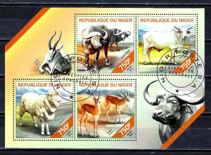 Niger 2014 (342) série complète de 4 timbres oblitérés