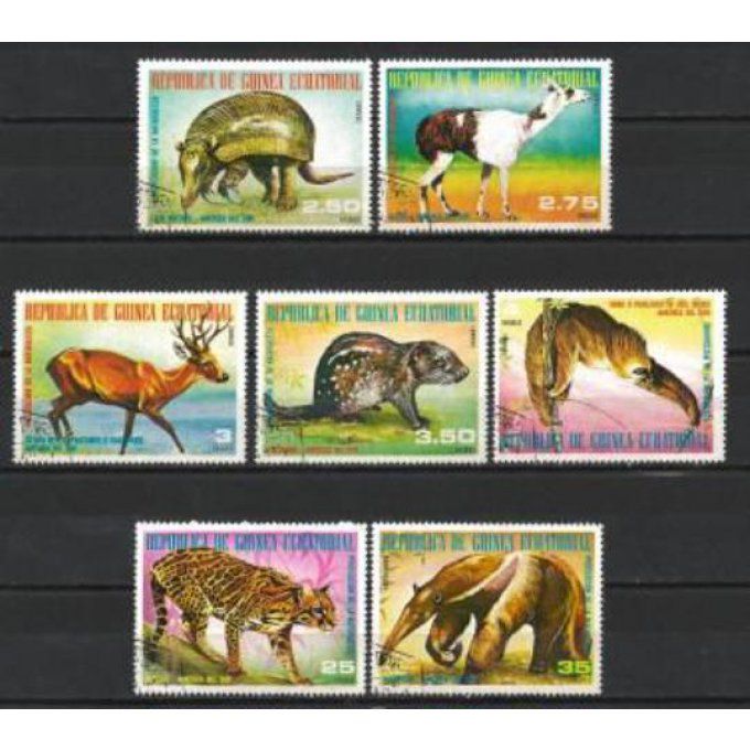 Guinée Equatoriale 1977 (34) série complète de 7 timbres oblitérés