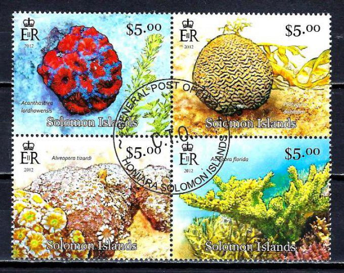 Salomon 2013 (353) série complète de 4 timbres oblitérés