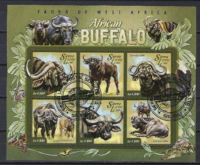 Sierra Leone 2015 (360) série complète de 6 timbres oblitérés