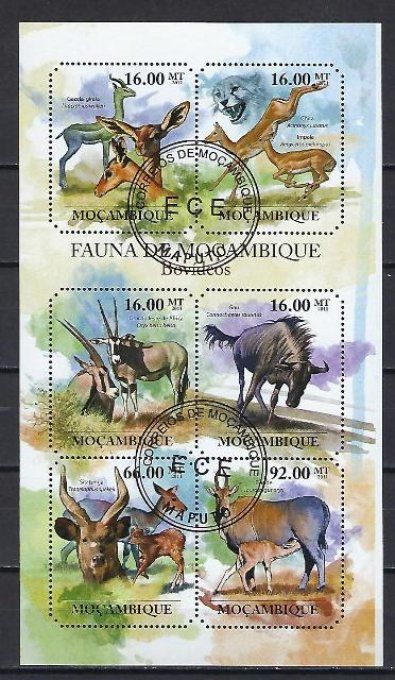 Mozambique 2011 (363) série complète de 6 timbres oblitérés