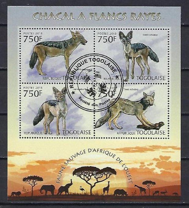 Togo 2013 (366) série complète de 4 timbres oblitérés