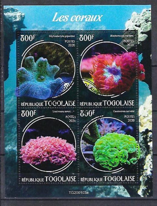 Togo 2020 (376) série complète de 4 timbres oblitérés